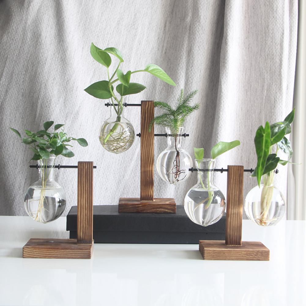 Glass and Wood Propagation Station